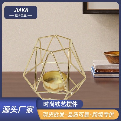 现代简约家居装饰品 创意个性时尚铁艺摆件 节日气氛办公室工艺品