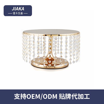 跨境金属铁艺蛋糕架来图定制婚庆道具欧式甜品台蛋糕盘来样加工