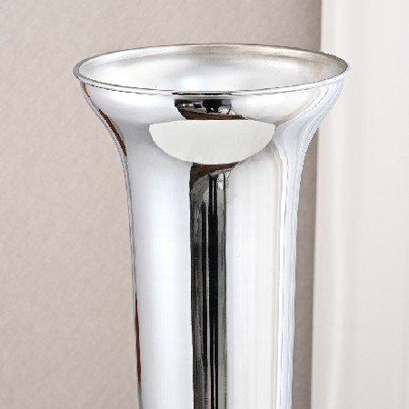 欧式家居摆件敞口插花器样板房装饰电镀工艺品餐厅桌面装花装饰品